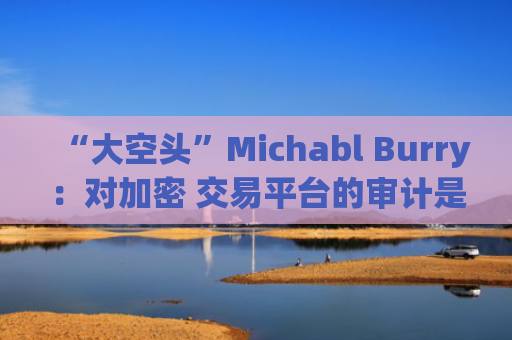 “大空头”Michabl Burry:对加密 交易平台的审计是“毫无意义的”