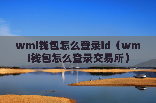 wmi钱包怎么登录id（wmi钱包怎么登录交易所）