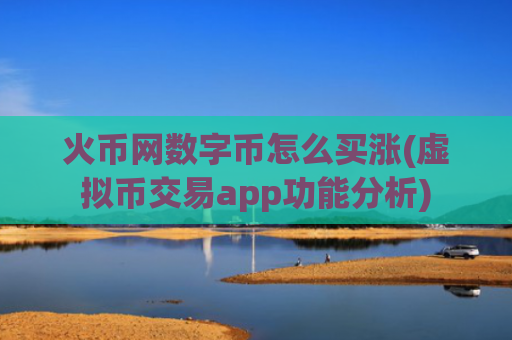 火币网数字币怎么买涨(虚拟币交易app功能分析)