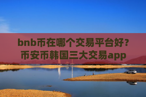 bnb币在哪个交易平台好？币安币韩国三大交易app