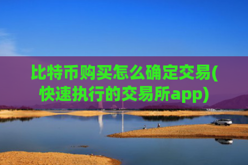 比特币购买怎么确定交易(快速执行的交易所app)
