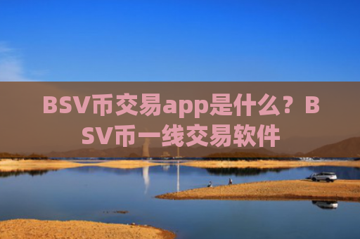BSV币交易app是什么？BSV币一线交易软件