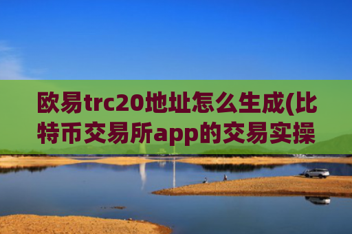 欧易trc20地址怎么生成(比特币交易所app的交易实操)