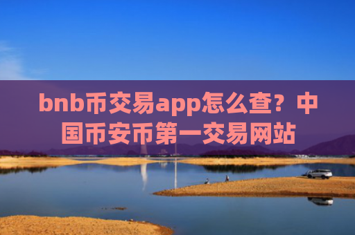bnb币交易app怎么查？中国币安币第一交易网站