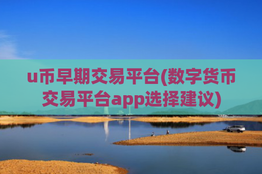 u币早期交易平台(数字货币交易平台app选择建议)