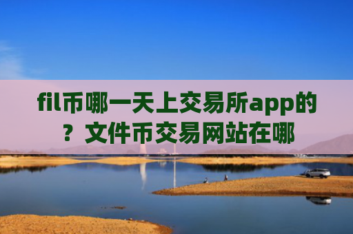 fil币哪一天上交易所app的?文件币交易网站在哪