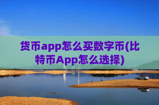 货币app怎么买数字币(比特币App怎么选择)