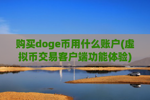 购买doge币用什么账户(虚拟币交易客户端功能体验)