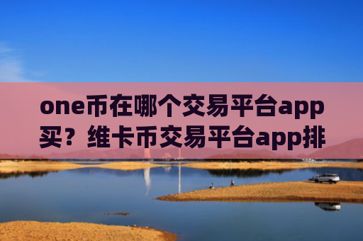 one币在哪个交易平台app买？维卡币交易平台app排行火币