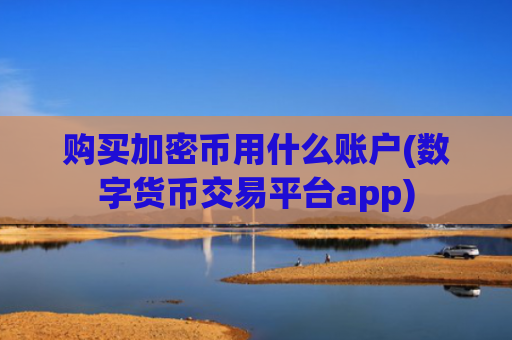 购买加密币用什么账户(数字货币交易平台app)