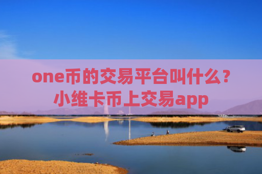 one币的交易平台叫什么?小维卡币上交易app