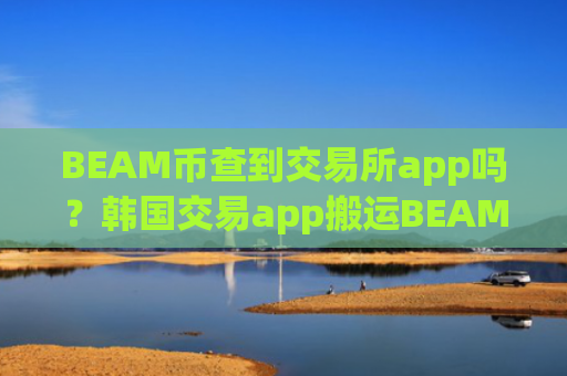 BEAM币查到交易所app吗？韩国交易app搬运BEAM币