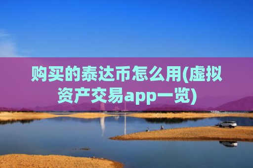 购买的泰达币怎么用(虚拟资产交易app一览)