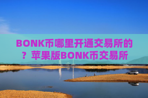 BONK币哪里开通交易所的?苹果版BONK币交易所