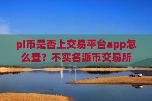 pi币是否上交易平台app怎么查？不实名派币交易所
