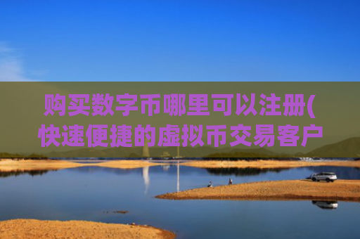 购买数字币哪里可以注册(快速便捷的虚拟币交易客户端)