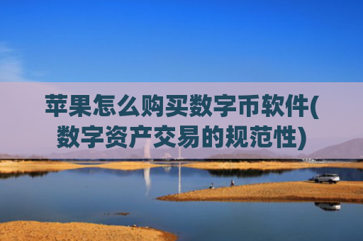 苹果怎么购买数字币软件(数字资产交易的规范性)