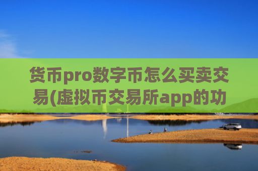 货币pro数字币怎么买卖交易(虚拟币交易所app的功能分析)