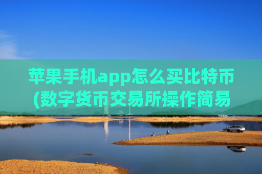 苹果手机app怎么买比特币(数字货币交易所操作简易教程)