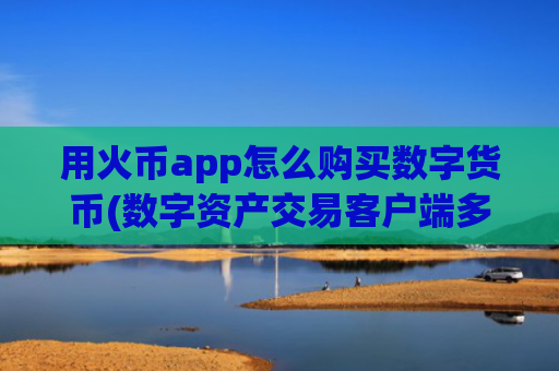 用火币app怎么购买数字货币(数字资产交易客户端多种选择)