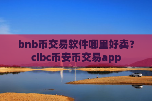 bnb币交易软件哪里好卖？cibc币安币交易app