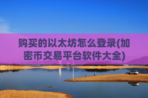 购买的以太坊怎么登录(加密币交易平台软件大全)