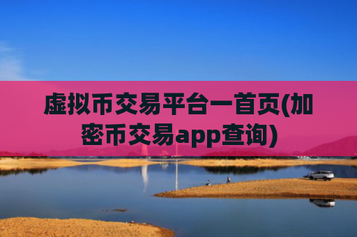 虚拟币交易平台一首页(加密币交易app查询)