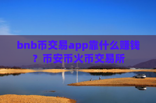bnb币交易app靠什么赚钱?币安币火币交易所