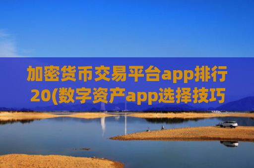 加密货币交易平台app排行20(数字资产app选择技巧揭秘)