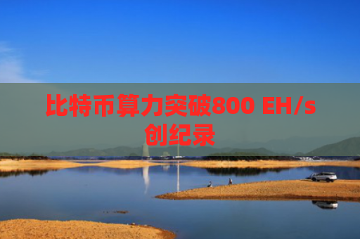 比特币算力突破800 EH/s创纪录