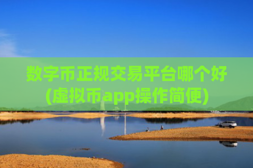数字币正规交易平台哪个好(虚拟币app操作简便)