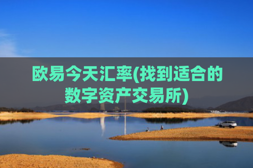 欧易今天汇率(找到适合的数字资产交易所)