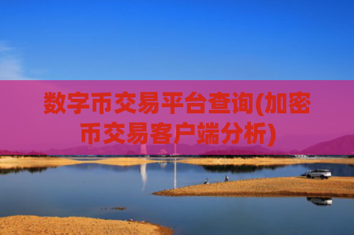 数字币交易平台查询(加密币交易客户端分析)