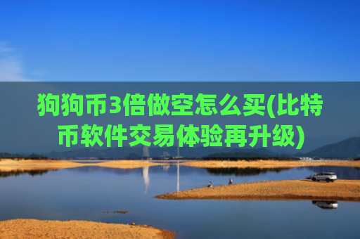 狗狗币3倍做空怎么买(比特币软件交易体验再升级)