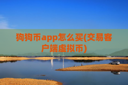 狗狗币app怎么买(交易客户端虚拟币)