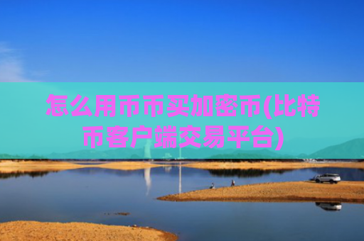怎么用币币买加密币(比特币客户端交易平台)
