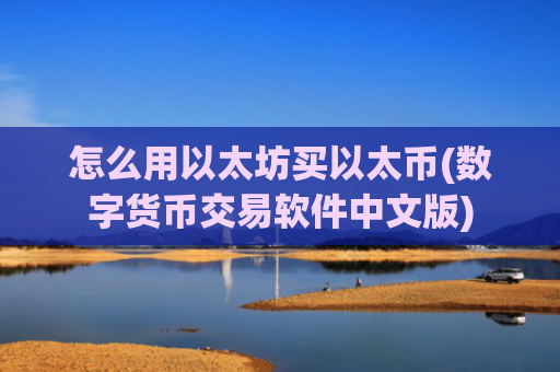 怎么用以太坊买以太币(数字货币交易软件中文版)