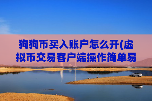 狗狗币买入账户怎么开(虚拟币交易客户端操作简单易懂)