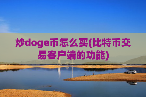 炒doge币怎么买(比特币交易客户端的功能)