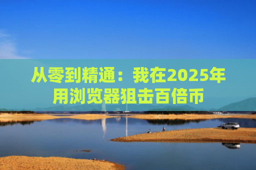 从零到精通：我在2025年用浏览器狙击百倍币