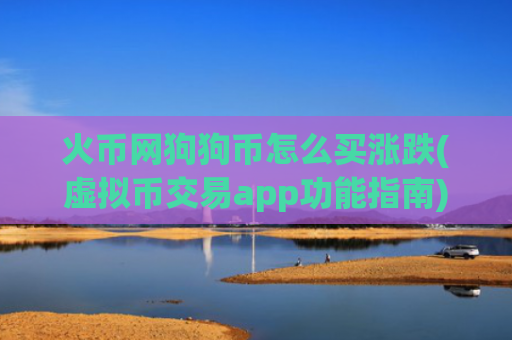 火币网狗狗币怎么买涨跌(虚拟币交易app功能指南)