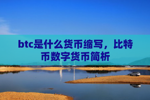 btc是什么货币缩写,比特币数字货币简析