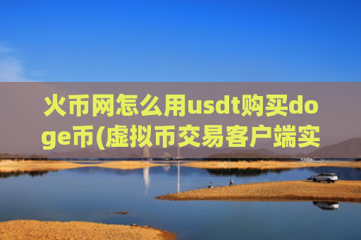 火币网怎么用usdt购买doge币(虚拟币交易客户端实用性)