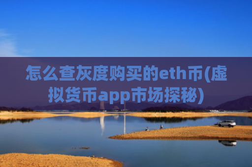 怎么查灰度购买的eth币(虚拟货币app市场探秘)