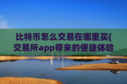 比特币怎么交易在哪里买(交易所app带来的便捷体验)