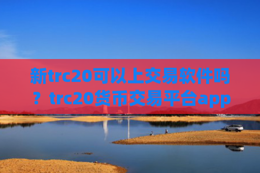新trc20可以上交易软件吗？trc20货币交易平台app排名榜
