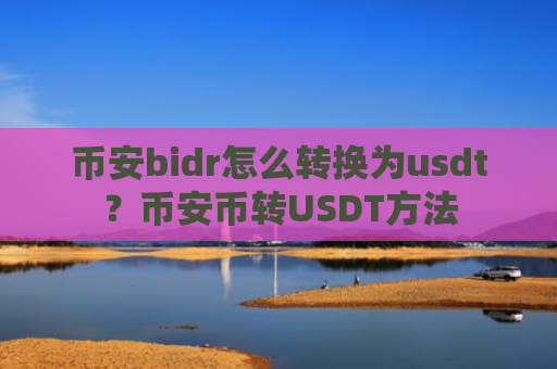 币安bidr怎么转换为usdt？币安币转USDT方法