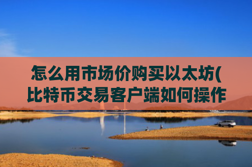 怎么用市场价购买以太坊(比特币交易客户端如何操作)