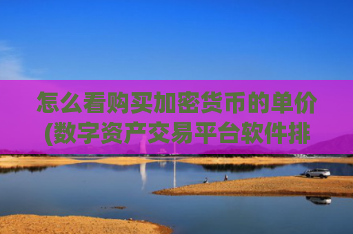 怎么看购买加密货币的单价(数字资产交易平台软件排行)
