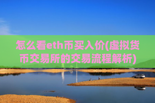 怎么看eth币买入价(虚拟货币交易所的交易流程解析)